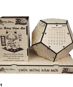 Lịch Gỗ Để Bàn Hình Lục Giác