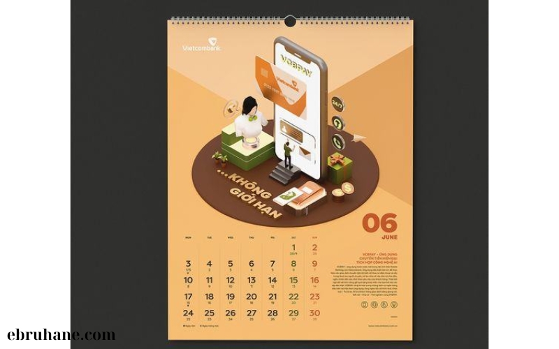 Lịch treo tường minimal design (4)